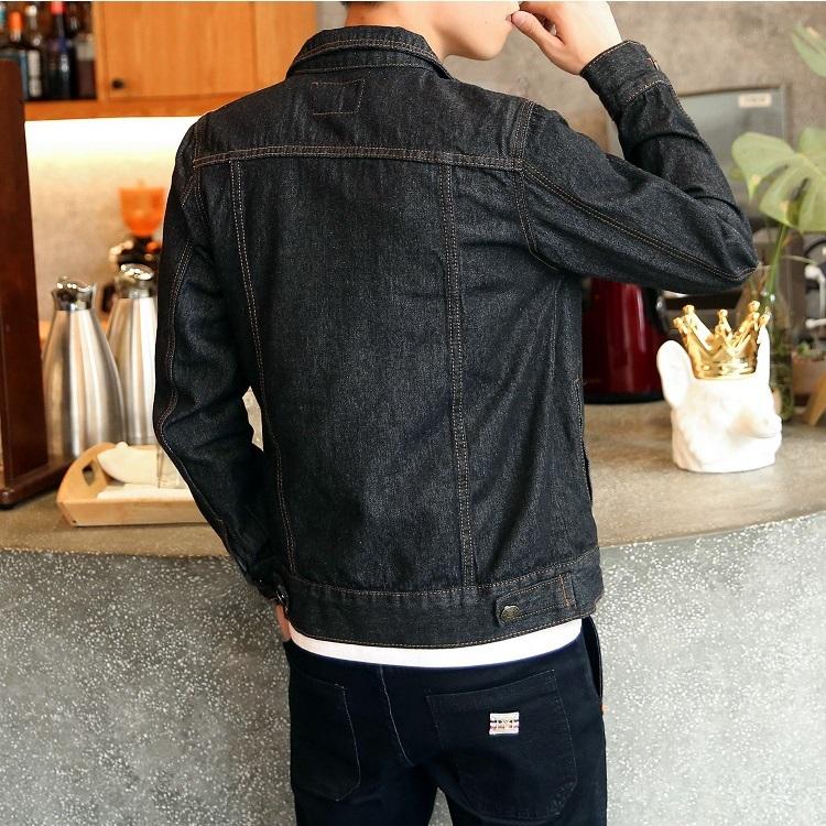 Jean Jacket for Men, Fashion Mens Denim Jacket Washed Classic Casual  Distressed Ripped Slim Fit Trucker Coat(Black,Medium) at Amazon Men's  Clothing store
